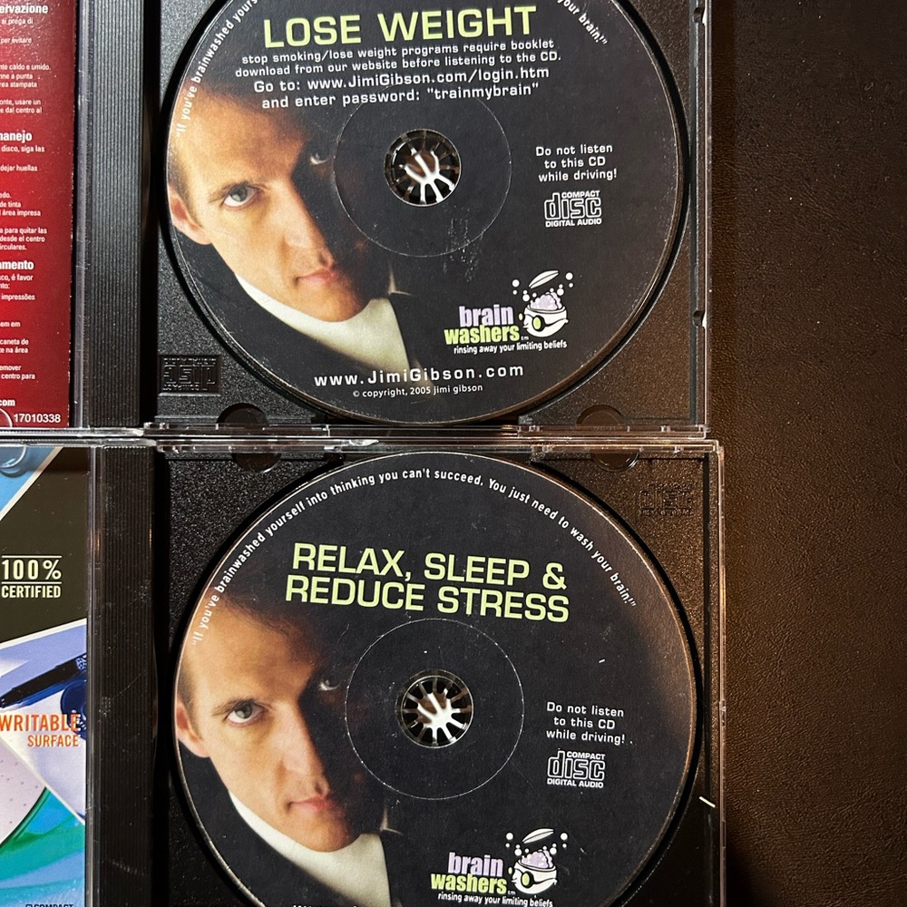 Hypnosis CDs, two: manage stress and lose weight